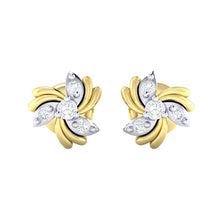 Load image into Gallery viewer, 18Kt gold real diamond earring by diamtrendz