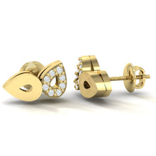 Load image into Gallery viewer, 18Kt gold real diamond earring by diamtrendz
