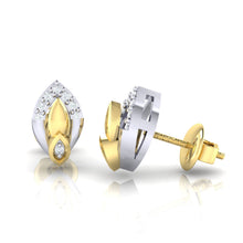 Load image into Gallery viewer, 18Kt gold real diamond earring by diamtrendz