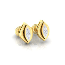 Load image into Gallery viewer, 18Kt gold real diamond earring by diamtrendz