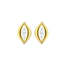 Load image into Gallery viewer, 18Kt gold real diamond earring by diamtrendz