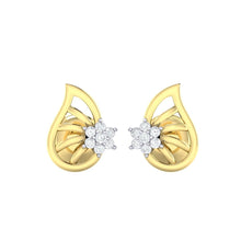 Load image into Gallery viewer, 18Kt gold real diamond earring 7(2) by diamtrendz