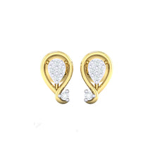 Load image into Gallery viewer, 18Kt gold real diamond earring by diamtrendz