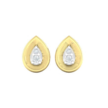 Load image into Gallery viewer, 18Kt gold pear diamond earring by diamtrendz