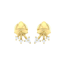 Load image into Gallery viewer, 18Kt gold real diamond earring by diamtrendz