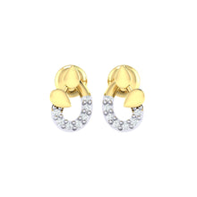 Load image into Gallery viewer, 18Kt gold real diamond earring by diamtrendz