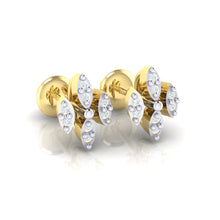 Load image into Gallery viewer, 18Kt gold real diamond earring by diamtrendz