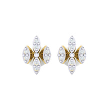 Load image into Gallery viewer, 18Kt gold real diamond earring by diamtrendz