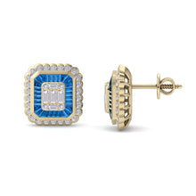 Load image into Gallery viewer, 18Kt gold designer diamond earring by diamtrendz