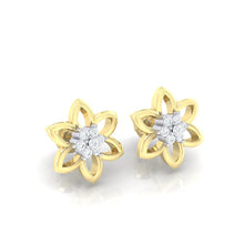 Load image into Gallery viewer, 18Kt gold real diamond earring 8(1) by diamtrendz
