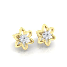 Load image into Gallery viewer, 18Kt gold real diamond earring 8(1) by diamtrendz