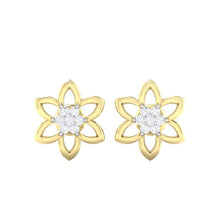 Load image into Gallery viewer, 18Kt gold real diamond earring 8(2) by diamtrendz