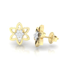 Load image into Gallery viewer, 18Kt gold real diamond earring 8(3) by diamtrendz