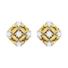 Load image into Gallery viewer, 18Kt gold real diamond earring by diamtrendz