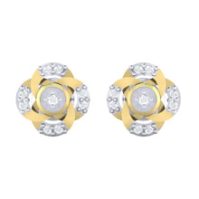 Load image into Gallery viewer, 18Kt gold real diamond earring by diamtrendz