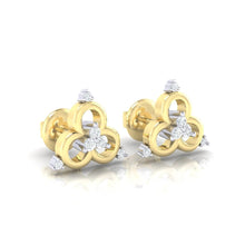 Load image into Gallery viewer, 18Kt gold real diamond earring 9(1) by diamtrendz