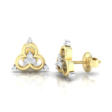 Load image into Gallery viewer, 18Kt gold real diamond earring 9(3) by diamtrendz