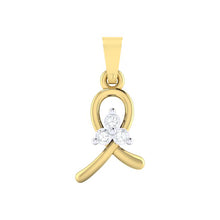 Load image into Gallery viewer, 18Kt gold real diamond pendant 16(1) by diamtrendz