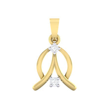 Load image into Gallery viewer, 18Kt gold real diamond pendant by diamtrendz