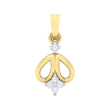 Load image into Gallery viewer, 18Kt gold real diamond pendant by diamtrendz