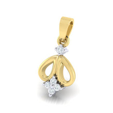 Load image into Gallery viewer, 18Kt gold real diamond pendant by diamtrendz