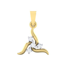 Load image into Gallery viewer, 18Kt gold real diamond pendant by diamtrendz
