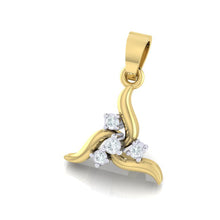 Load image into Gallery viewer, 18Kt gold real diamond pendant by diamtrendz