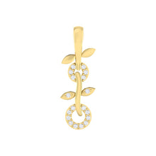 Load image into Gallery viewer, 18Kt gold real diamond pendant by diamtrendz
