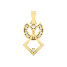 Load image into Gallery viewer, 18Kt gold real diamond pendant by diamtrendz