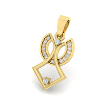 Load image into Gallery viewer, 18Kt gold real diamond pendant by diamtrendz