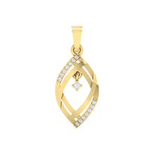 Load image into Gallery viewer, 18Kt gold real diamond pendant by diamtrendz