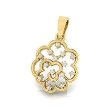 Load image into Gallery viewer, 18Kt gold real diamond pendant by diamtrendz