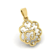 Load image into Gallery viewer, 18Kt gold real diamond pendant by diamtrendz
