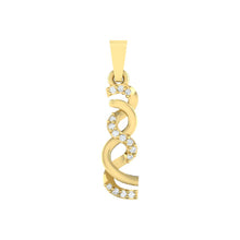 Load image into Gallery viewer, 18Kt gold real diamond pendant by diamtrendz