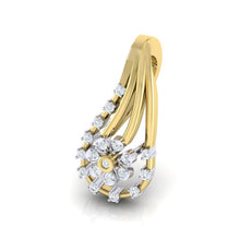 Load image into Gallery viewer, 18Kt gold real diamond shape pendant by diamtrendz