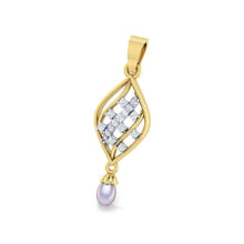Load image into Gallery viewer, 18Kt gold real diamond shape pendant by diamtrendz