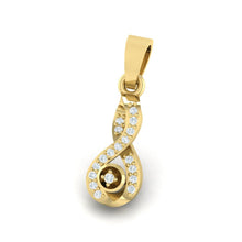 Load image into Gallery viewer, 18Kt gold real diamond pendant by diamtrendz