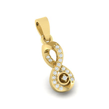 Load image into Gallery viewer, 18Kt gold real diamond pendant by diamtrendz