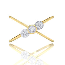 Load image into Gallery viewer, 18Kt gold natural diamond ring by diamtrendz