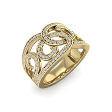 Load image into Gallery viewer, 18Kt gold designer diamond ring by diamtrendz