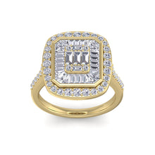 Load image into Gallery viewer, 18Kt gold designer solitaire diamond ring by diamtrendz
