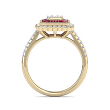 Load image into Gallery viewer, 18Kt gold designer solitaire diamond ring by diamtrendz