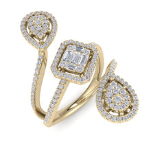 Load image into Gallery viewer, 18Kt gold designer diamond ring by diamtrendz