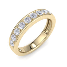 Load image into Gallery viewer, 18Kt gold designer band diamond ring by diamtrendz