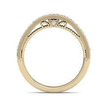 Load image into Gallery viewer, 18Kt gold designer band diamond ring by diamtrendz