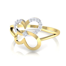 Load image into Gallery viewer, 18Kt gold real diamond ring 34(3) by diamtrendz