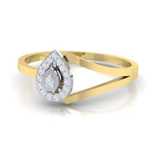 Load image into Gallery viewer, 18Kt gold real diamond ring 35(3) by diamtrendz