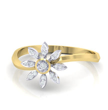 Load image into Gallery viewer, 18Kt gold real diamond ring 36(3) by diamtrendz
