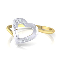 Load image into Gallery viewer, 18Kt gold real diamond ring 38(3) by diamtrendz
