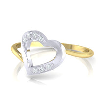 Load image into Gallery viewer, 18Kt gold real diamond ring 38(3) by diamtrendz